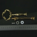 3 Tier Floral Cupcake Plate Cake Stand Fitting Handle (Golden)