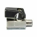 Chrome Brass 1/4inch Bsp Ball Valve Threads Tap Male to Female Air Compress C2Y2