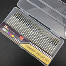 30Pc Diamond Nail Drill Bit Set Milling Cutter Rotary Burr Cutter Clean Fil