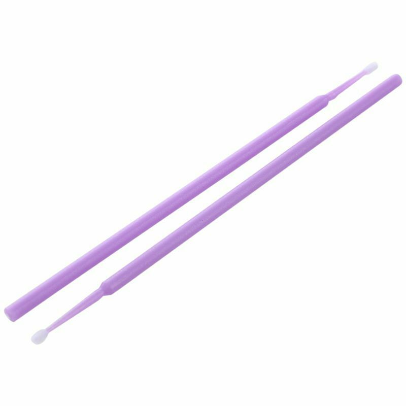 100 Pcs Disposable Swab Applicator Micro Brush Eyelashes Extension Mascara  R2C9