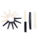 6 Bridge Pins + saddle + bridge saddle Bone for Acoustic Guitar white HoMO