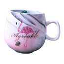 Large Ceramic Coffee Mugs Large Handle for Men Women  U0212 gray
