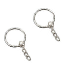 Wholesale 100pc 25mm Split Key Ring Chain With Chains Metal Hoop Loop Craft