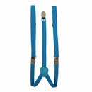 Sky blue Unisex Clip-on Suspenders Elastic Y-Shape Adjustable Braces