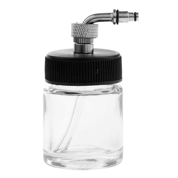 Professional Clear Dual-Action Side-Pot Airbrush Glass Bottle Paint Cup 22CC