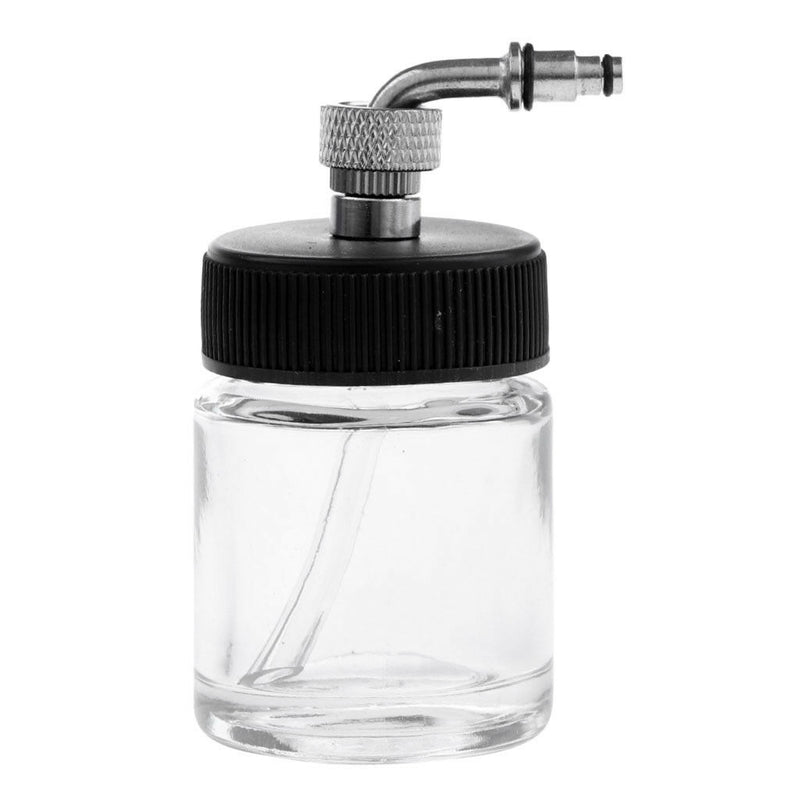 Professional Clear Dual-Action Side-Pot Airbrush Glass Bottle Paint Cup 22CC