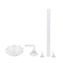 2x Aquarium Acrylic Shrimp Feeding Bowl Water Food Dish and Tube 27cm Length