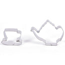 Tea Cup and Tea Pot Shape Cookie Cutter DIY Biscuit StampsBakingTools Z