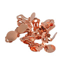 60Pcs Earring Ear Clip Base Findings Supplies Blank Pad Jewelry Accessories