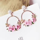 Charm Women Flower Drop Dangle Earrings Jewelry Ear Studs Wedding JewelrVGUS