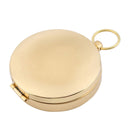 Brass Pocket Watch Style Outdoor Camping Hiking Compass Navigation Keychain LJ