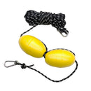 Durable Kayak Tow Rope Throw Line with Dual EVA Floats Clip Kayak Accessory
