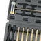 Engineering Hammer and Punch Set with Brass, Steel, Plastic Punches, Brass/Nylon