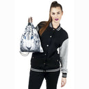 Pattern Drawstring Gym Bag Cute Backpack Gift Polyester School Rucksack