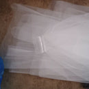 Multi Layer Bridal Wedding Veils Headpieces Length White 80cm Fluffy