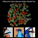 100Pcs/Bag Colorful Rubber Grommets Tattoo Machine Needles Pad Nipple Gromm ME