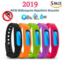 5pcs Anti Mosquito Insect & Bug Repellent Bracelet Bands Silicone Wristband 3C