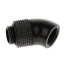 G1/4'' Thread 45Degree Rotary PC Water Cooling Tube Connector Fitting Black