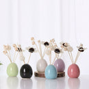 Creative Artificial Flower Ceramic Vase Essential Oil Perfume Holder Black