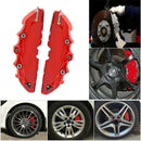 2PCS Red Car Wheel Brake Caliper Cover Front Rear Decorative Dust Resist New