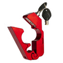 Red Motorcycle Bicycle Handlebar Throttle Grip Lock Anti-theft Brake Level Lock
