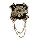 Classic Institute Wind British Wind Retro  Wind Farbic Badges Brooch