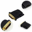 1xAdaptador De Cable DVI a HDMI Convertidor 1080P Enchufe Monitor Proyector C6T2