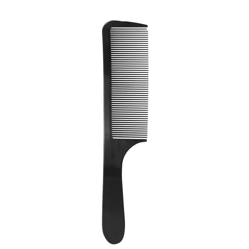 Curved Hair Clipping Cutting Arced Comb Flat Top Haircut Comb Brush (Black) A