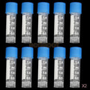 20pcs 1.8ml Plastic graduated Tube w/ Screw Caps for Oils Dyes Lab Test