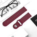 18mm Silicone Wrist Strap Watchband for Huawei Honor B5/S1/FIT (Wine Red)