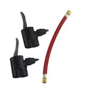 Bikes Pump Dual Head Valve Adapter Connector Inflator Pumping Extension Hose