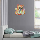 DIY Full Drill Diamond Painting Kitten Clock Pendants Embroidery Mosaic Kit