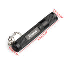 Portable 3 Modes LED Flashlight Keychain Keyring Torch Pocket Penlight 2000LM