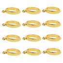 Plastic Curtain Rod Ring Net Rail Pole Hanging Hook Bracket Eyelets Golden