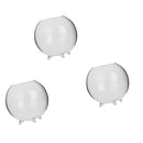 3Pcs Glass Flower Vase Micro Landscape Fairy Garden DIY Terrarium Bottle