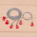 3pcs Metal Universal Tow Rope Chain RC Car Crawler Accessories for Traxxas