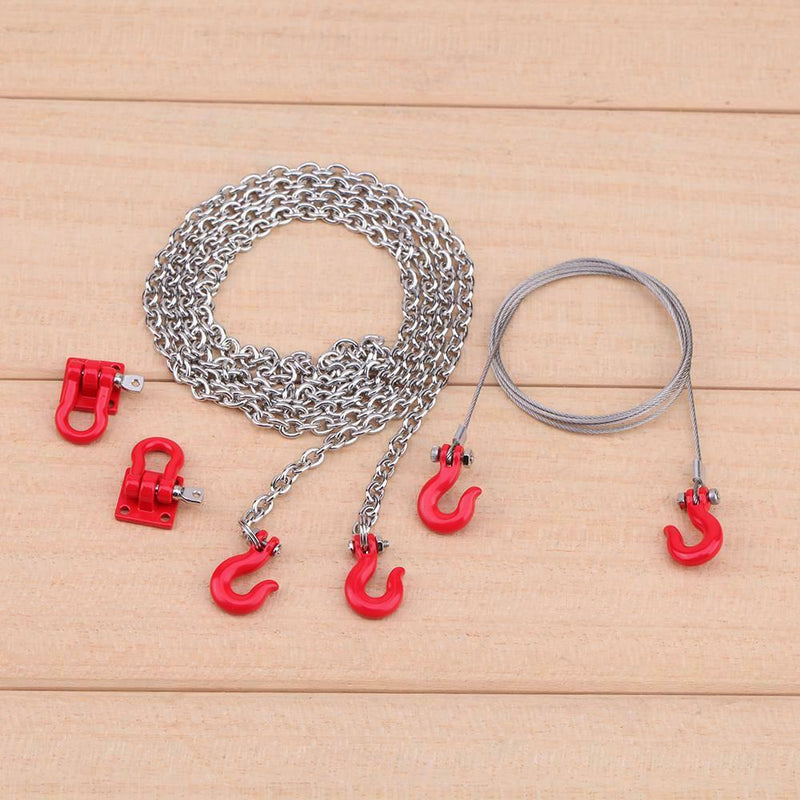 3pcs Metal Universal Tow Rope Chain RC Car Crawler Accessories for Traxxas