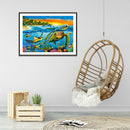 Full Round 5D DIY Diamond Painting Sea World Embroidery Kit (Turtle W487)