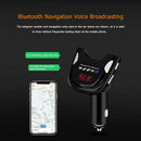 Dual USB Bluetooth 5.0 Car Phone Charger Handsfree MP3 Player FM Transmitter