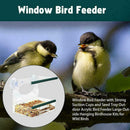 Acrylic Window With Strong Suction Cup Birdhouse Feed Bird Feeder Clear-Tra Z0U1