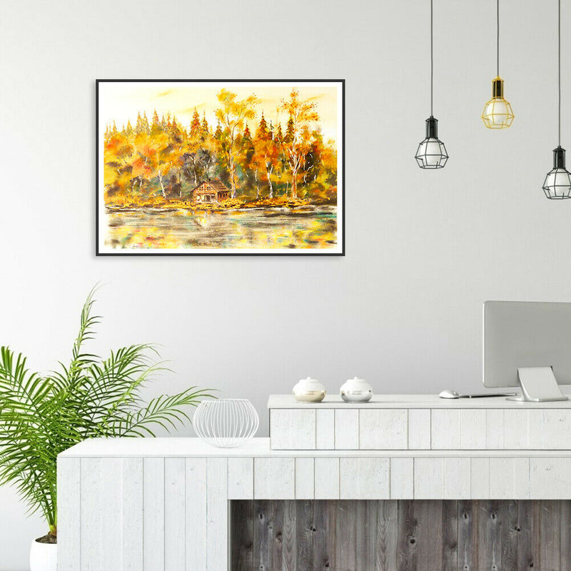 DIY Autumn Forest Jigsaw Picture Puzzles 1000 Pieces Assemble Puzzle Toys