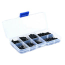 M3 Nylon Black Hex M-F Stand off Set Spacers/ Screw/ Nut Assorted Kit Bo YCT