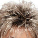 Vogue Womens fashion short Fluffy Wavy mixed Blond Brown Curly Natural Hair Wig