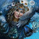Diamond Painting Kits Eagle and Woman Full Round Drill Picture Handicrafts