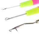 5 Pieces/Set Latch Crochet Hair Needle Hooks Dreadlock for Carpet Making Crafts