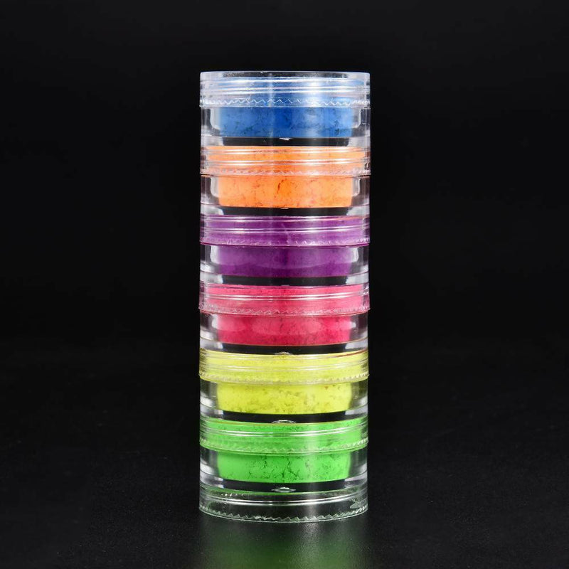 6COLOR Lasting Shimmer Eyeshadow Pigment Matte Eyeshadow Neon-Powder Nail Powder