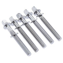 5 Chrome Drum Tension Rods 45/55/65/75mm for Tom Snare Build Repair 75mm