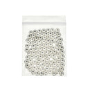 100X Stainless Steel Round Loose beads for Jewelry bracelet making DIY Findings
