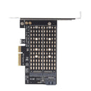 PCIe X4 to NGFF M.2 NVME PCIe M Key SATA B Key 2230 to 2280 SSD AdapterJ 3C