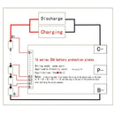 16S 60V 35A Li-Ion Lithium 18650 Battery BMS PCB Protection Board with BalanF1V3